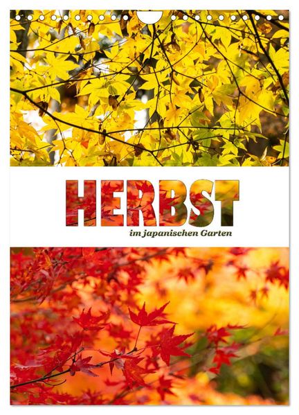 Herbst im japanischen Garten (Wandkalender 2027 DIN A4 hoch) CALVENDO Monatskalender