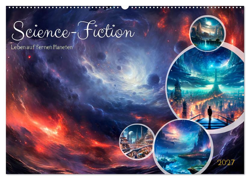 SCIENCE-FICTION Leben auf fernen Planeten (Wandkalender 2027 DIN A2 quer) CALVENDO Monatskalender