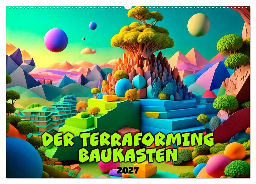 Der Terraforming-Baukasten (Wandkalender 2027 DIN A2 quer) CALVENDO Monatskalender