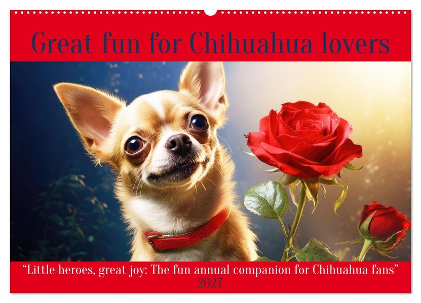 Great fun for Chihuahua lovers (Wall Calendar 2027 DIN A2 landscape) CALVENDO 12 Month Wall Calendar