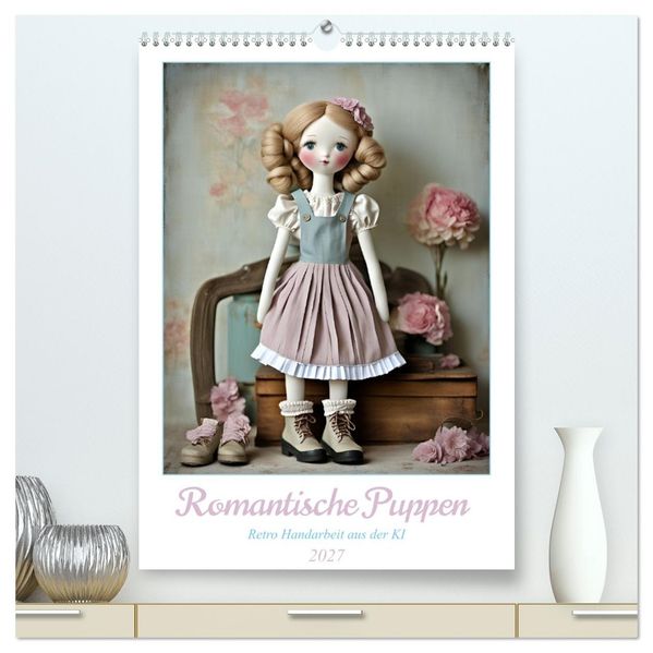 Romantische Puppen (hochwertiger Premium Wandkalender 2027 DIN A2 hoch) Kunstdruck in Hochglanz