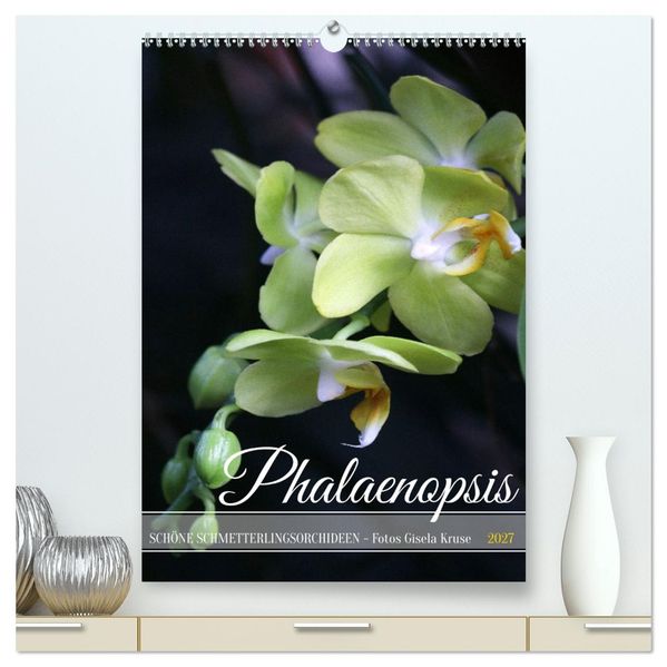 Phalaenopsis - Schöne Schmetterlingsorchideen (hochwertiger Premium Wandkalender 2027 DIN A2 hoch) Kunstdruck in Hochglanz