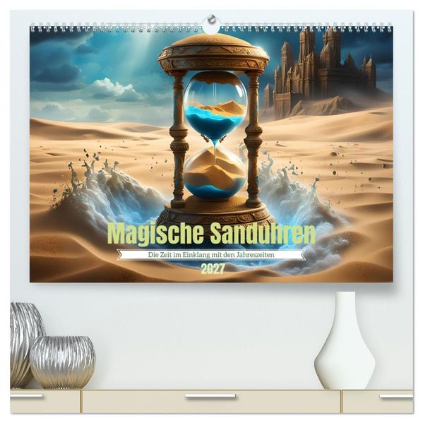 Magische Sanduhren (hochwertiger Premium Wandkalender 2027 DIN A2 quer) Kunstdruck in Hochglanz