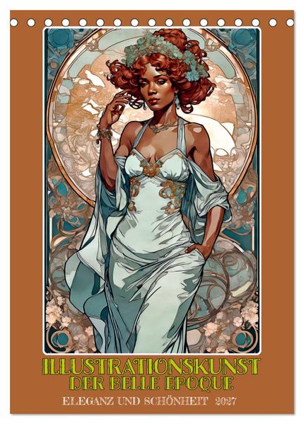 Illustrationskunst der Belle Époque (Tischkalender 2027 DIN A5 hoch) CALVENDO Monatskalender