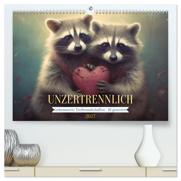 Unzertrennlich (hochwertiger Premium Wandkalender 2027 DIN A2 quer) Kunstdruck in Hochglanz