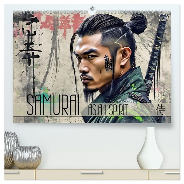 Samurai - Asian Spirit (hochwertiger Premium Wandkalender 2027 DIN A2 quer) Kunstdruck in Hochglanz