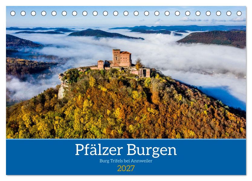 Pfälzer Burgen (Tischkalender 2027 DIN A5 quer) CALVENDO Monatskalender