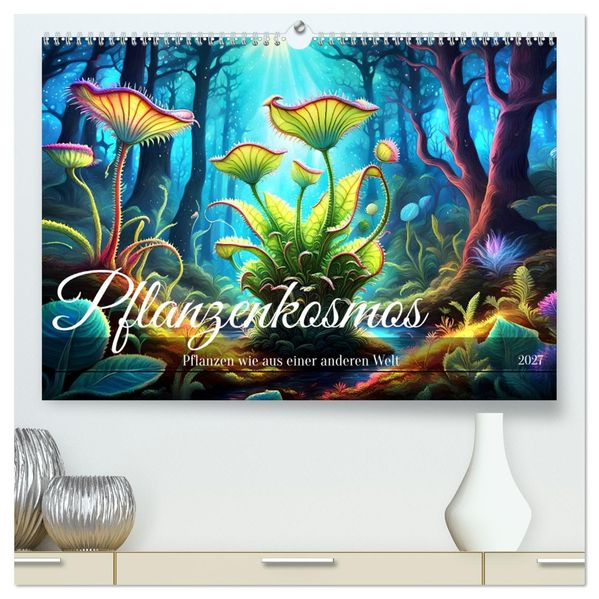 Pflanzenkosmos - Pflanzen wie aus einer anderen Welt (hochwertiger Premium Wandkalender 2027 DIN A2 quer) Kunstdruck in Hochglanz