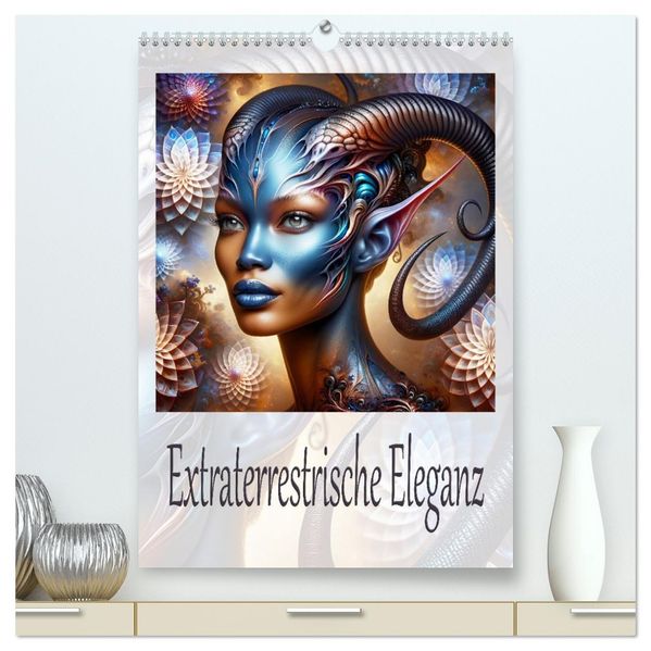 Extraterrestrische Eleganz (hochwertiger Premium Wandkalender 2027 DIN A2 hoch) Kunstdruck in Hochglanz