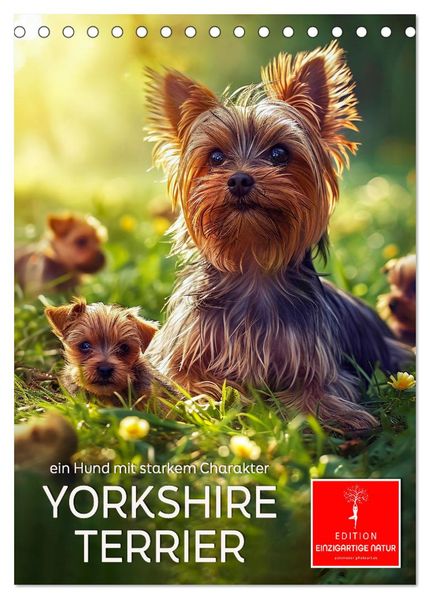 Yorkshire Terrier - ein Hund mit starkem Charakter (Tischkalender 2027 DIN A5 hoch) CALVENDO Monatskalender