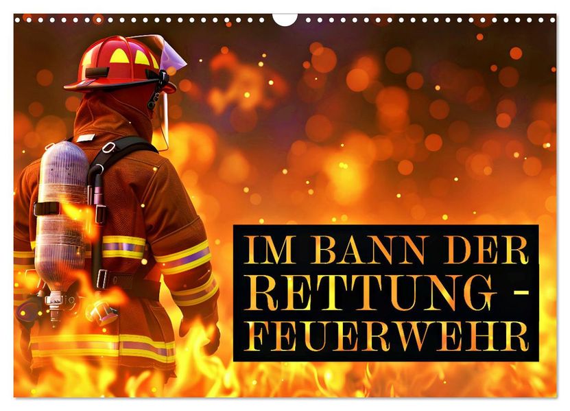Im Bann der Rettung - Feuerwehr (Wandkalender 2027 DIN A3 quer) CALVENDO Monatskalender