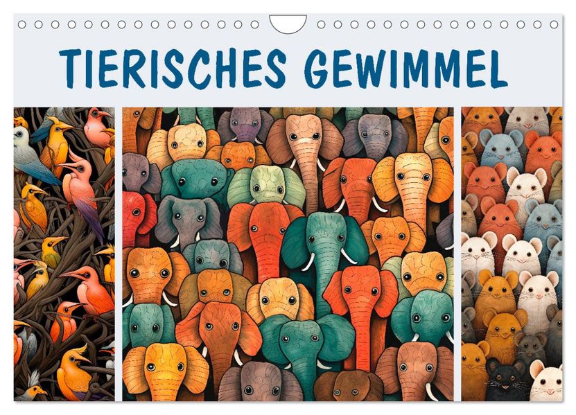Tierisches Gewimmel (Wandkalender 2027 DIN A4 quer) CALVENDO Monatskalender