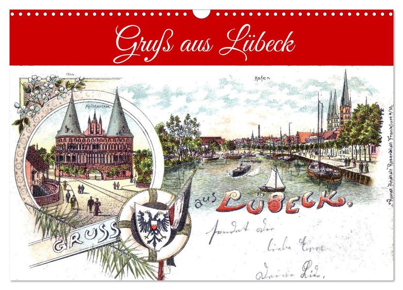 Gruß aus Lübeck (Wandkalender 2027 DIN A3 quer) CALVENDO Monatskalender