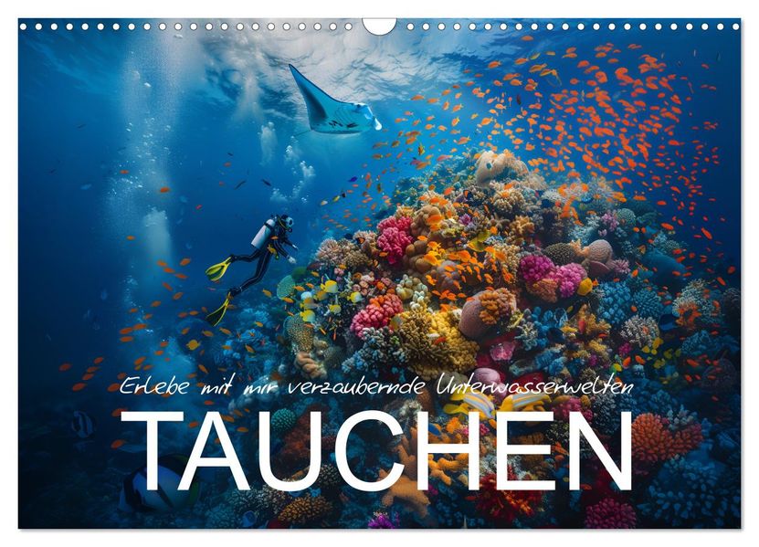 Erlebe mit mir verzaubernde Unterwasserwelten Tauchen (Wandkalender 2027 DIN A3 quer) CALVENDO Monatskalender