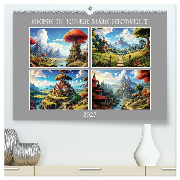 Reise in einer Märchenwelt (hochwertiger Premium Wandkalender 2027 DIN A2 quer) Kunstdruck in Hochglanz