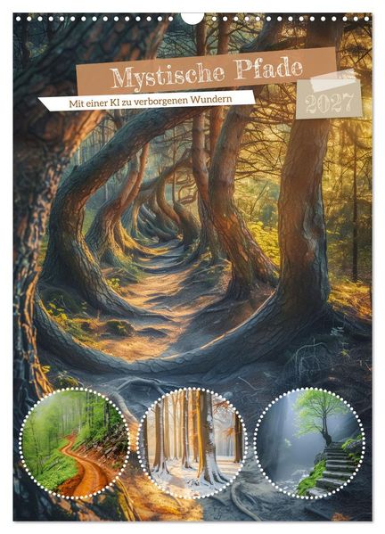 Mystische Pfade (Wandkalender 2027 DIN A3 hoch) CALVENDO Monatskalender