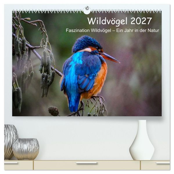 Wildvögel 2027 (hochwertiger Premium Wandkalender 2027 DIN A2 quer) Kunstdruck in Hochglanz