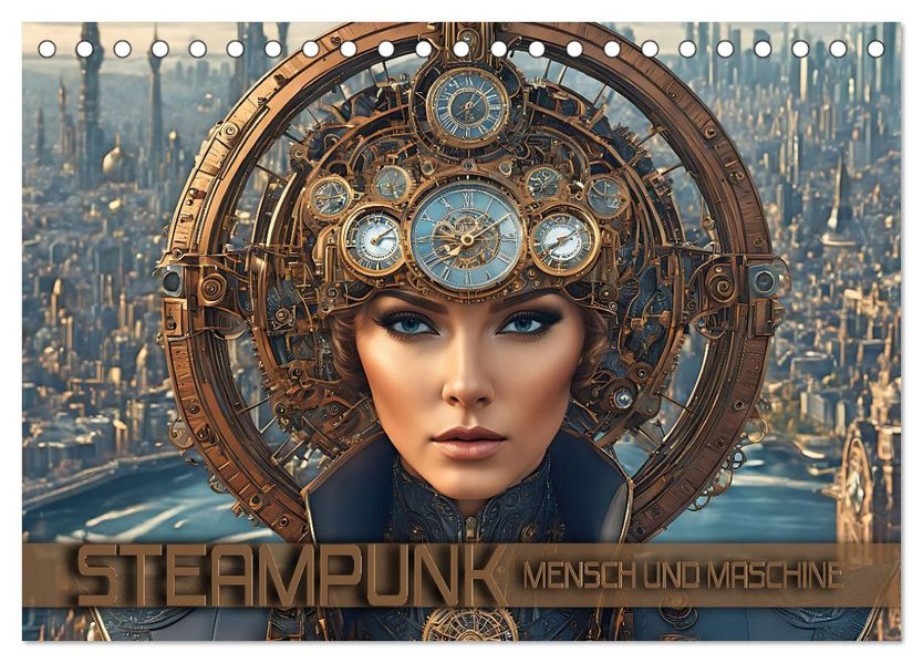 Steampunk - Mensch und Maschine (Tischkalender 2027 DIN A5 quer) CALVENDO Monatskalender