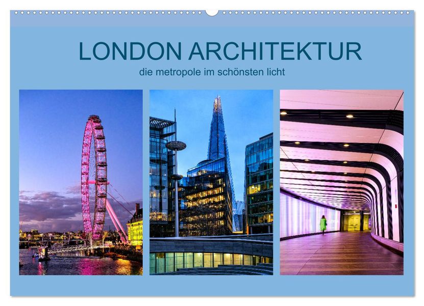 London Architektur (Wandkalender 2027 DIN A2 quer) CALVENDO Monatskalender