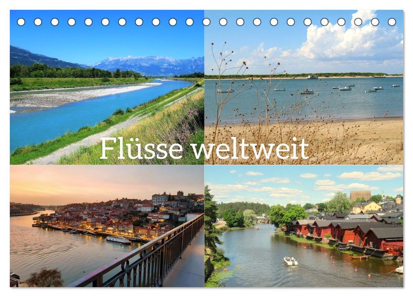 Flüsse weltweit (Tischkalender 2027 DIN A5 quer) CALVENDO Monatskalender