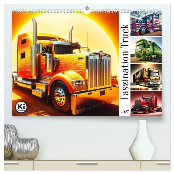 Faszination Truck: KI-Designs von Lack und Leistung (hochwertiger Premium Wandkalender 2027 DIN A2 quer) Kunstdruck in Hochglanz
