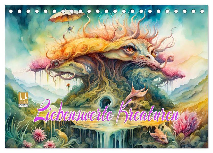 Liebenswerte Kreaturen (Tischkalender 2027 DIN A5 quer) CALVENDO Monatskalender