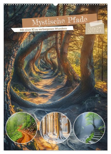 Mystische Pfade (Wandkalender 2027 DIN A2 hoch) CALVENDO Monatskalender