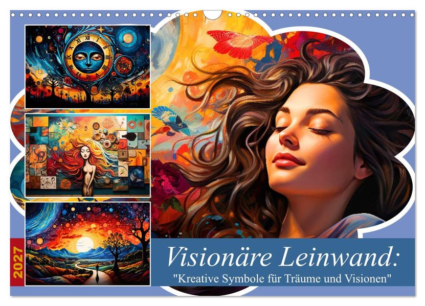 'Visionäre Leinwand: Kreative Symbole für Träume und Visionen' (Wandkalender 2027 DIN A3 quer) CALVENDO Monatskalender