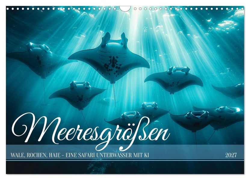 Meeresgrößen (Wandkalender 2027 DIN A3 quer) CALVENDO Monatskalender