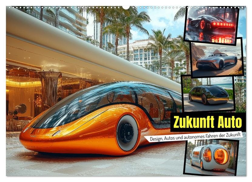 Zukunft Auto - Design Autos und autonomes Fahren der Zukunft (Wandkalender 2027 DIN A2 quer) CALVENDO Monatskalender