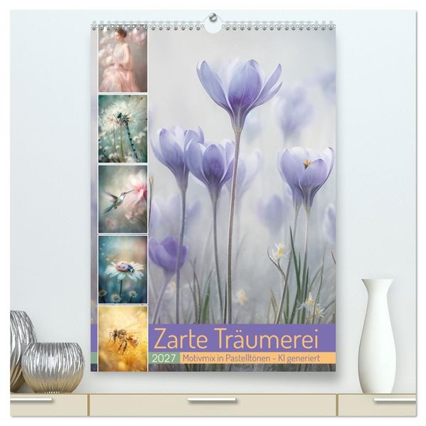 Zarte Träumerei (hochwertiger Premium Wandkalender 2027 DIN A2 hoch) Kunstdruck in Hochglanz