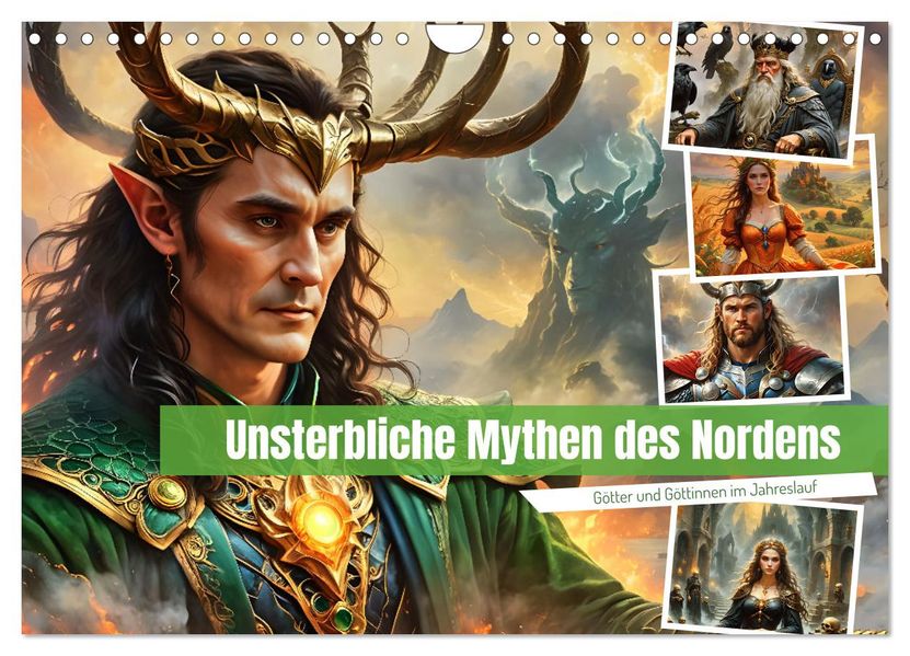 Unsterbliche Mythen des Nordens (Wandkalender 2027 DIN A4 quer) CALVENDO Monatskalender
