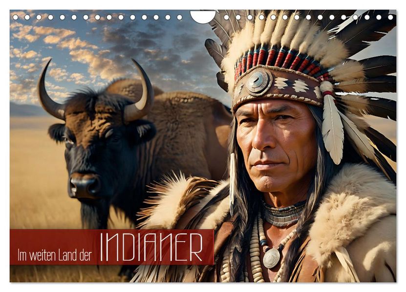 Im weiten Land der Indianer (Wandkalender 2027 DIN A4 quer) CALVENDO Monatskalender