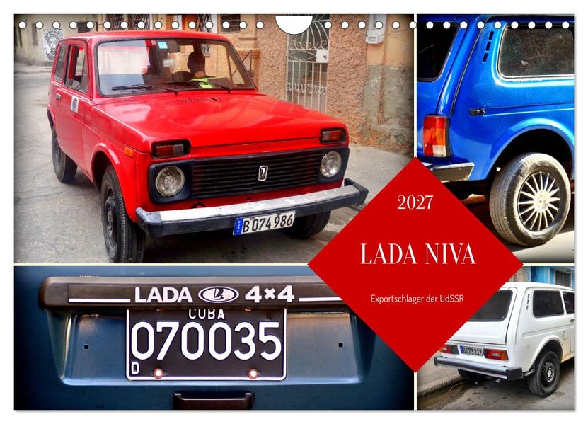 LADA NIVA - Exportschlager der UdSSR (Wandkalender 2027 DIN A4 quer) CALVENDO Monatskalender