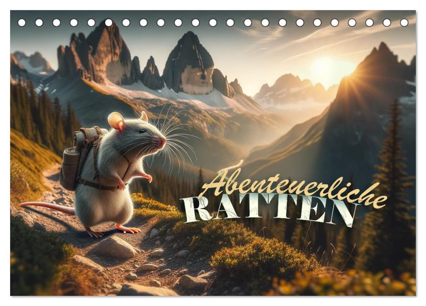 Abenteuerliche Ratten (Tischkalender 2027 DIN A5 quer) CALVENDO Monatskalender