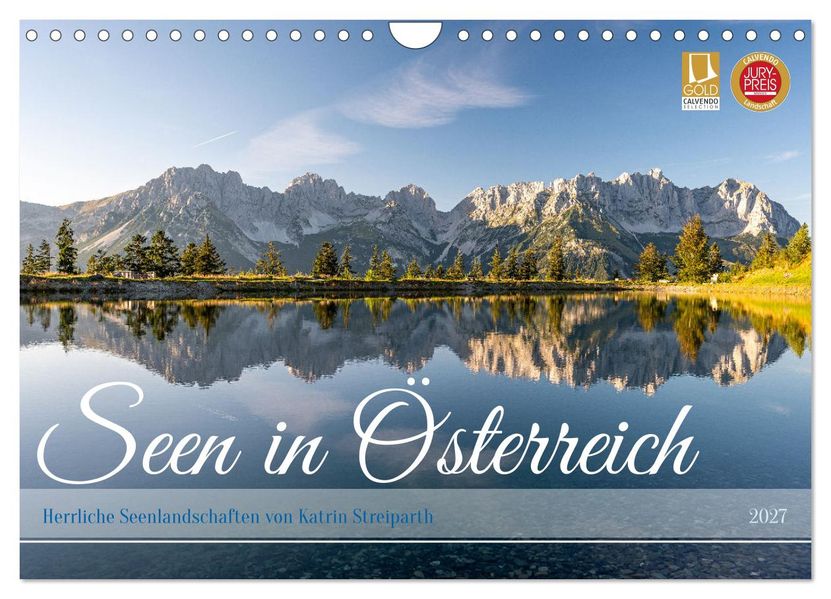 Seen in Österreich (Wandkalender 2027 DIN A4 quer) CALVENDO Monatskalender