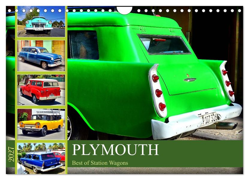 PLYMOUTH - Best of Station Wagons (Wandkalender 2027 DIN A4 quer) CALVENDO Monatskalender