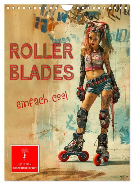 Rollerblades - einfach cool (Wandkalender 2027 DIN A4 hoch) CALVENDO Monatskalender