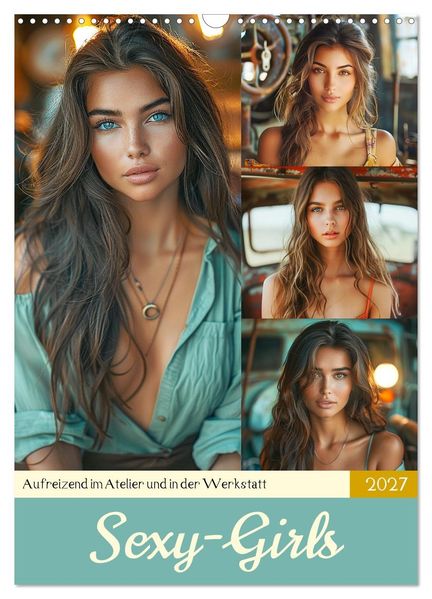 Sexy Girls. Aufreizend im Atelier und in der Werkstatt (Wandkalender 2027 DIN A3 hoch) CALVENDO Monatskalender
