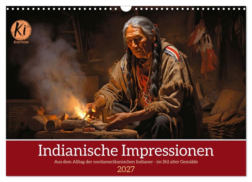 Indianische Impressionen (Wandkalender 2027 DIN A3 quer) CALVENDO Monatskalender