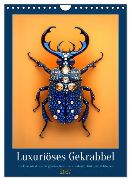 Luxuriöses Gekrabbel (Wandkalender 2027 DIN A4 hoch) CALVENDO Monatskalender