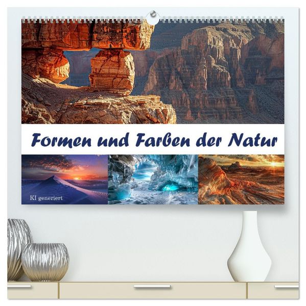 Formen und Farben der Natur (hochwertiger Premium Wandkalender 2027 DIN A2 quer) Kunstdruck in Hochglanz
