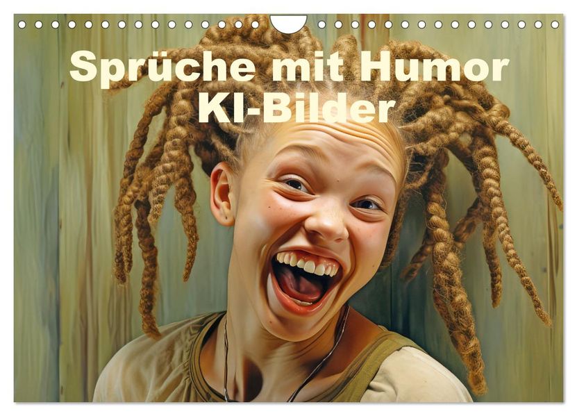 Sprüche mit Humor - KI-Bilder (Wandkalender 2027 DIN A4 quer) CALVENDO Monatskalender