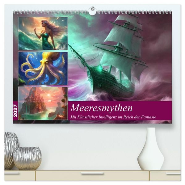 Meeresmythen (hochwertiger Premium Wandkalender 2027 DIN A2 quer) Kunstdruck in Hochglanz