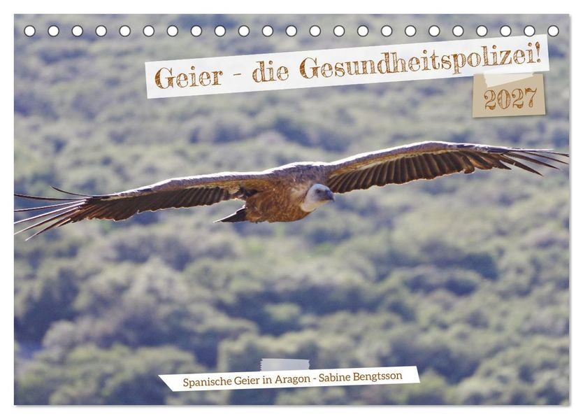 Geier - die Gesundheitspolizei! (Tischkalender 2027 DIN A5 quer) CALVENDO Monatskalender