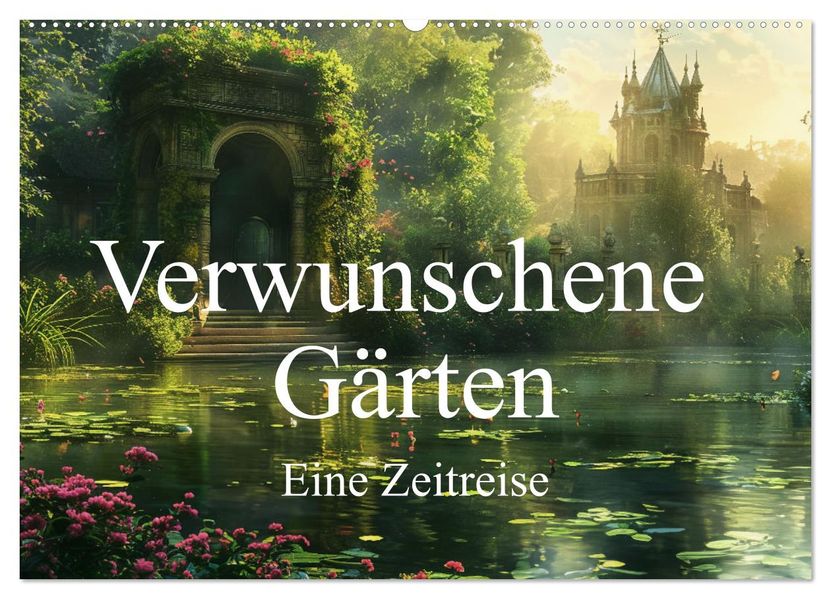 Verwunschene Gärten - Eine Zeitreise (Wandkalender 2027 DIN A2 quer) CALVENDO Monatskalender