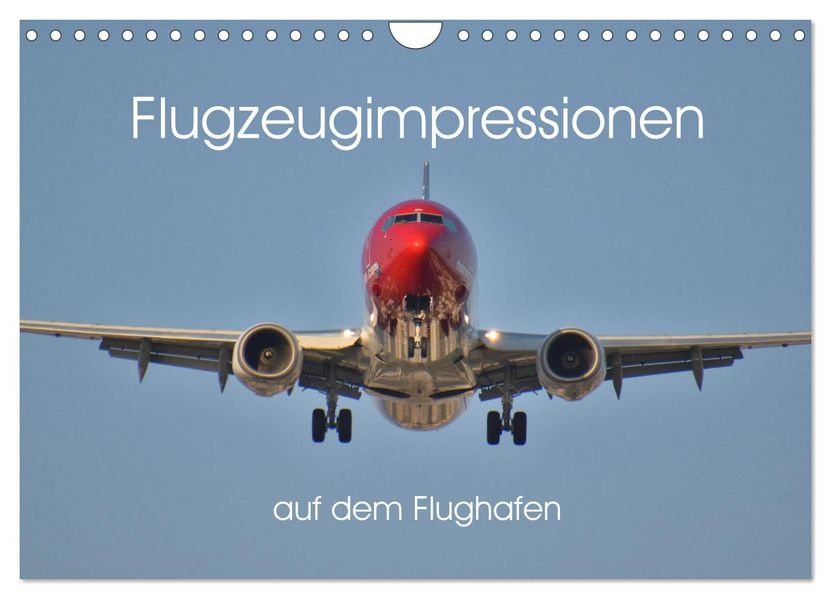 Flugzeugimpressionen auf dem Flughafen (Wandkalender 2027 DIN A4 quer) CALVENDO Monatskalender