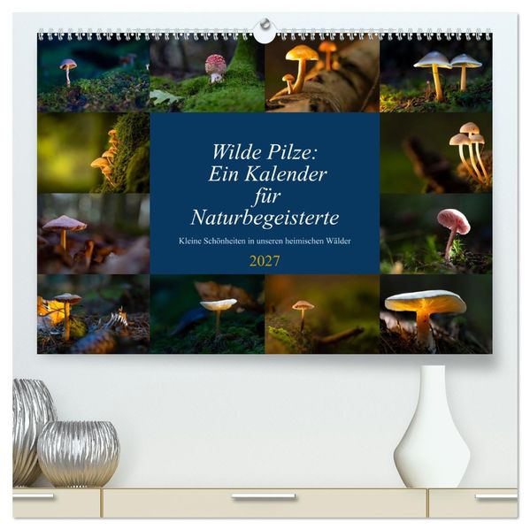 Wilde Pilze: Ein Kalender für Naturbegeisterte (hochwertiger Premium Wandkalender 2027 DIN A2 quer) Kunstdruck in Hochglanz
