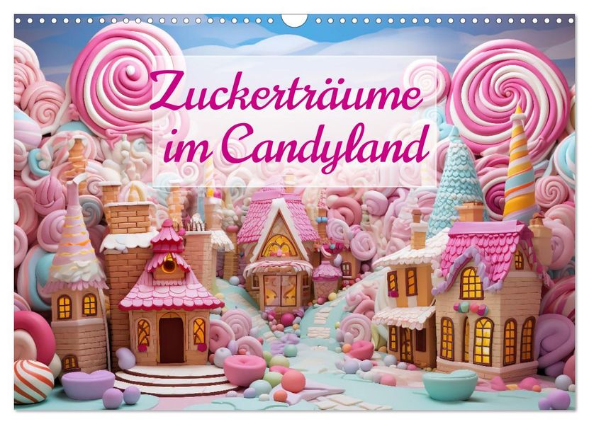 Zuckerträume im Candyland (Wandkalender 2027 DIN A3 quer) CALVENDO Monatskalender