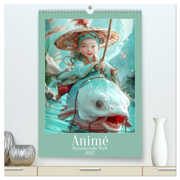 Animé - Bezaubernde Welt (hochwertiger Premium Wandkalender 2027 DIN A2 hoch) Kunstdruck in Hochglanz